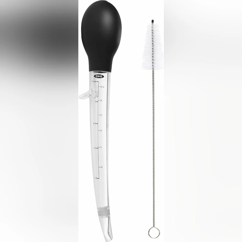 OXO Good Grips 4 Cup Fat Separator and Angled Turkey Baster Bundle